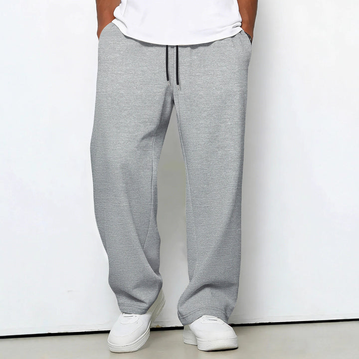 Herren lockere Jogginghose mit Kordelzug und seitlichen Eingrifftaschen Drune