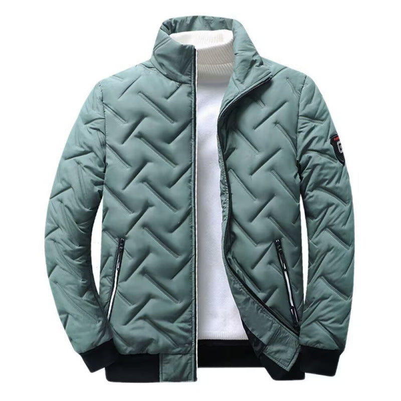 Herren Winter Steppjacke mit hochabschließendem Kragen Drune