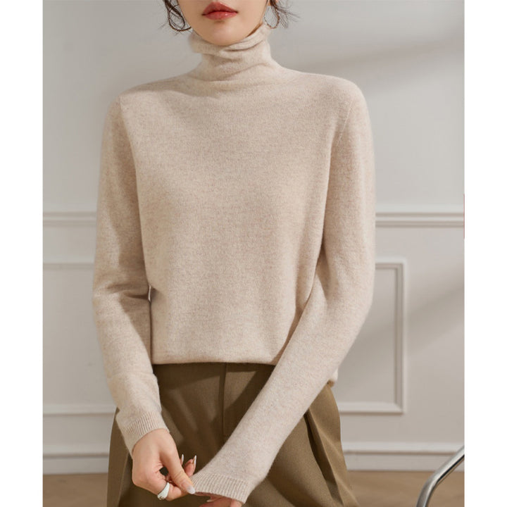 Damen Leichter Kaschmir-Mix Rollkragenpullover mit feinem Soft-Finish und schmaler Silhouette Drune