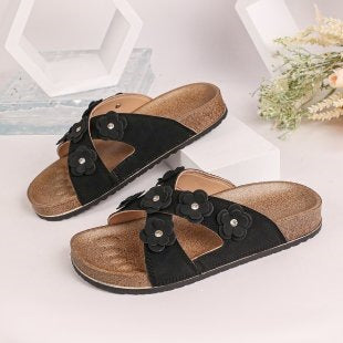Damen Komfortable und stilvolle Blüten-Sandalen Drune