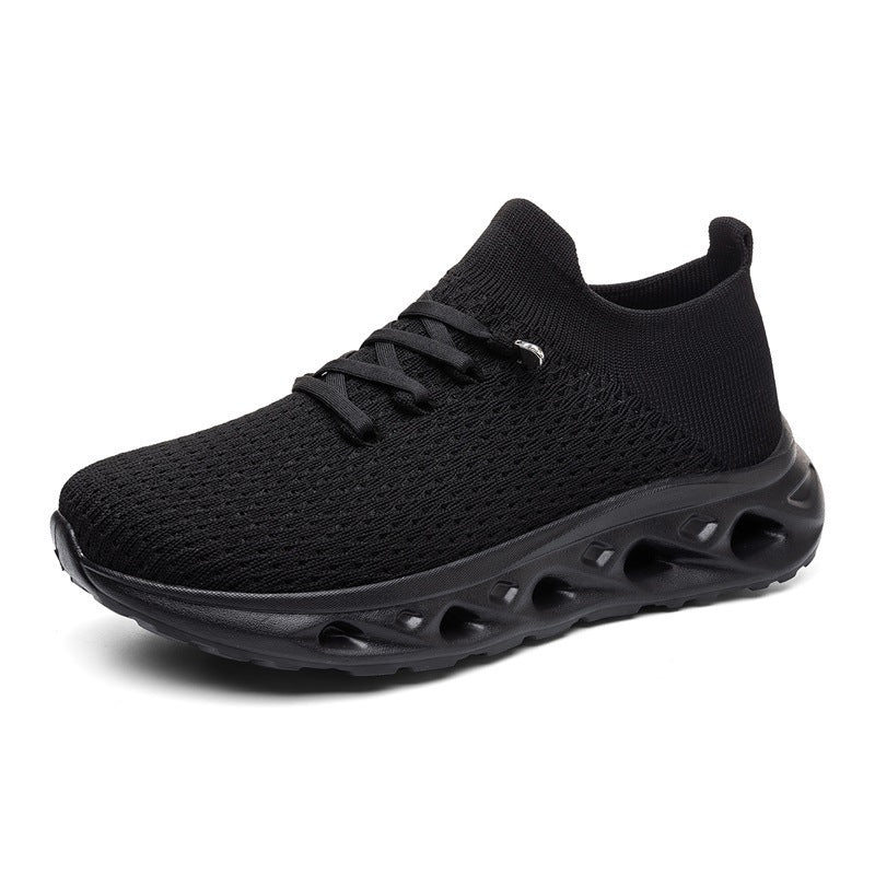 Unisex Atmungsaktive Strick-Sneaker mit sockenähnlichem Schaft und dämpfender Hohlsohle Drune