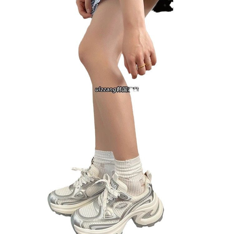 Damen Sportliche Sneakers mit atmungsaktiver Mesh-Oberfläche und gepolsterter Sohle Drune