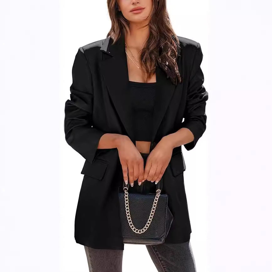 Damen Oversized Blazer Damen strukturiert