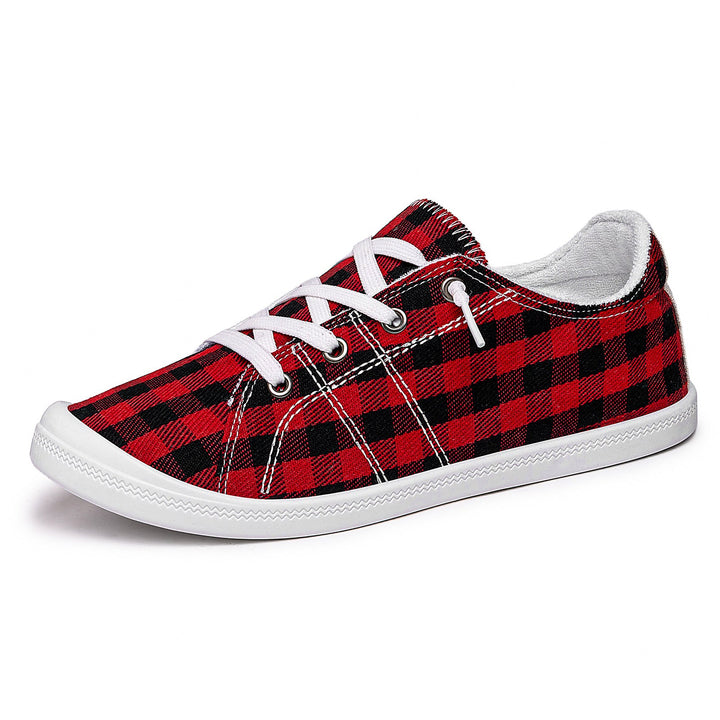 Damen Bequeme Canvas Sneakers mit atmungsaktiver Innensohle Drune