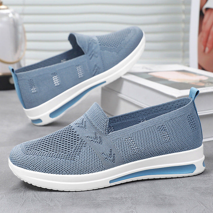 Damen Atmungsaktive Slip-On Sneakers mit flexiblem Obermaterial und komfortablem Fußbett Drune