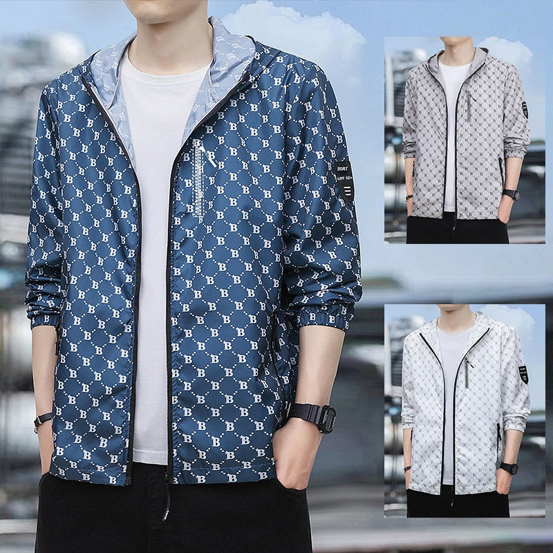 Herren Sportliche Windbreaker-Jacke Drune