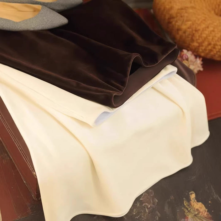 Damen Eleganter Maxirock aus hochwertigem Satin Drune