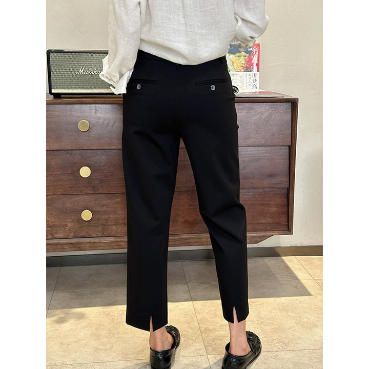 Damen elegante Culotte mit modischem Schlitz Drune