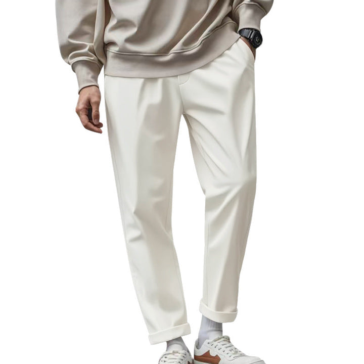 Herren elegante Chino-Hose mit bequemem Bund und modischem Schnitt Drune