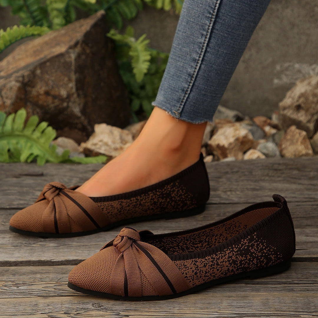 Damen Ballerinas mit dekorativem Schleifen-Design Drune