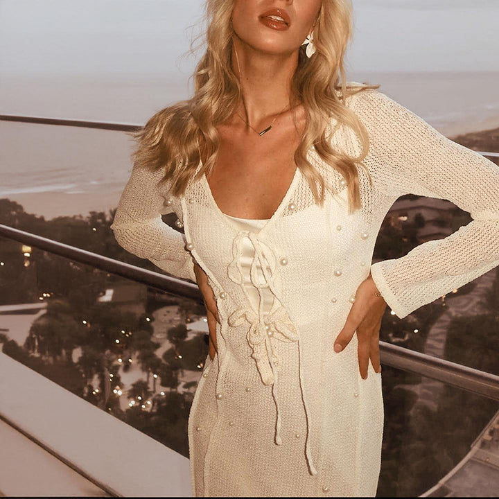 Damen luftiger und eleganter Strandüberwurf Drune