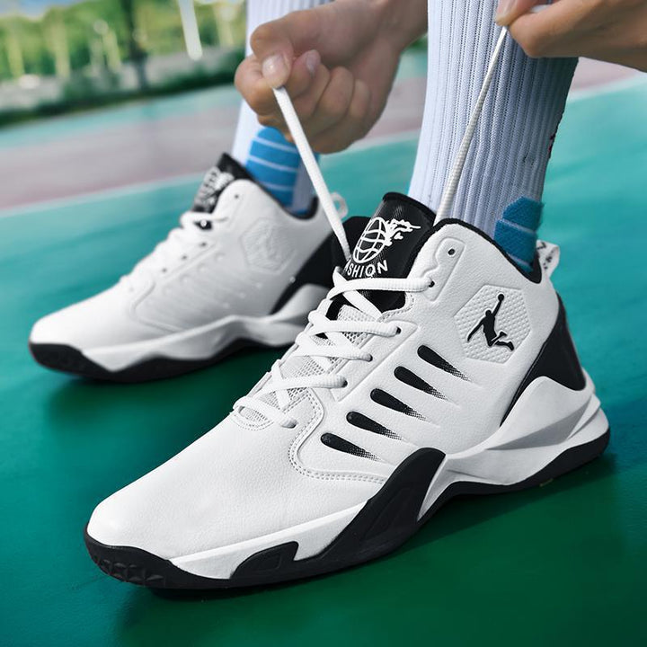 Herren Performance-Basketballschuhe mit gepolsterter Knöchelmanschette und griffiger Courtsohle Drune