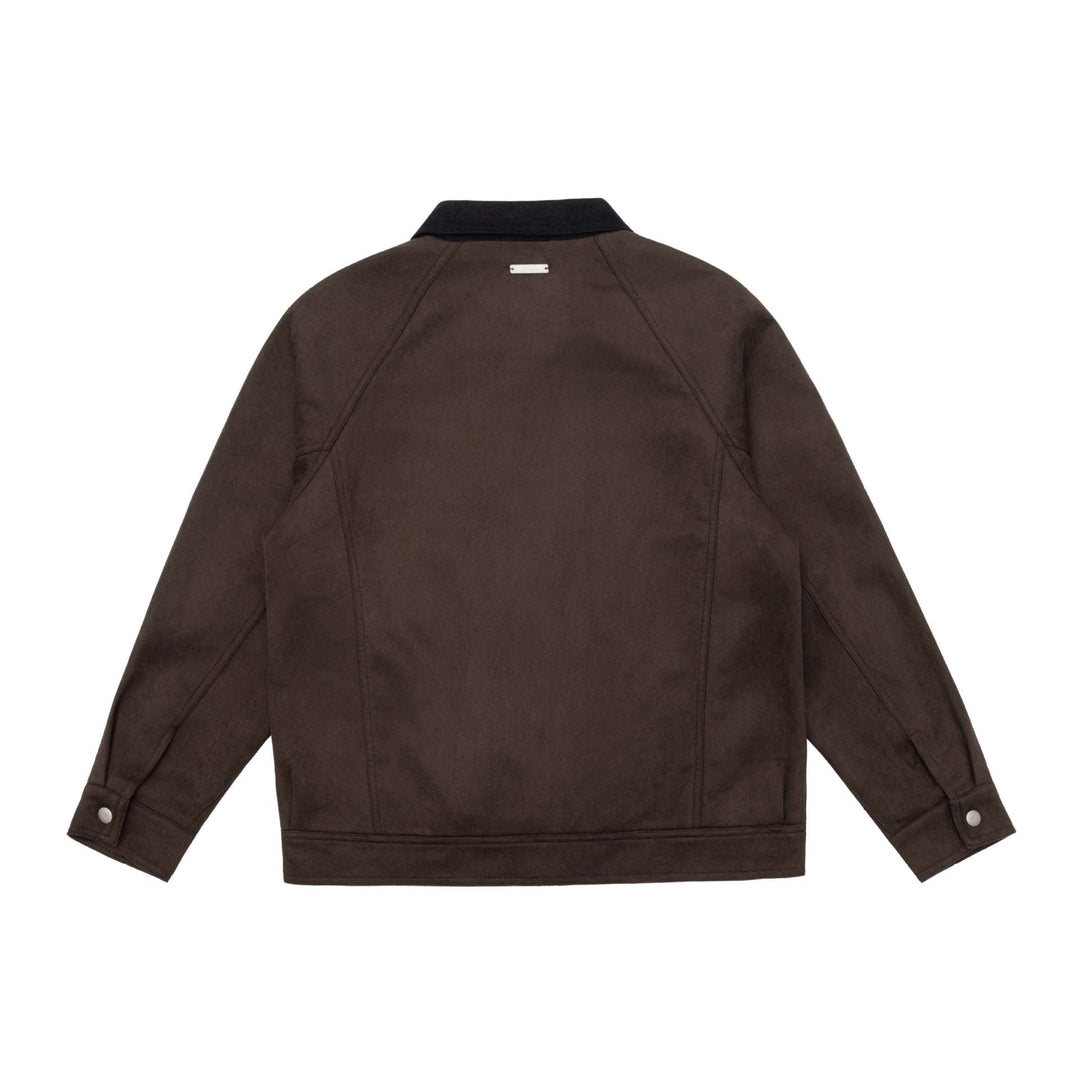 Herren Kurzblouson im Canvas-Workwear-Stil mit Cordkragen Drune