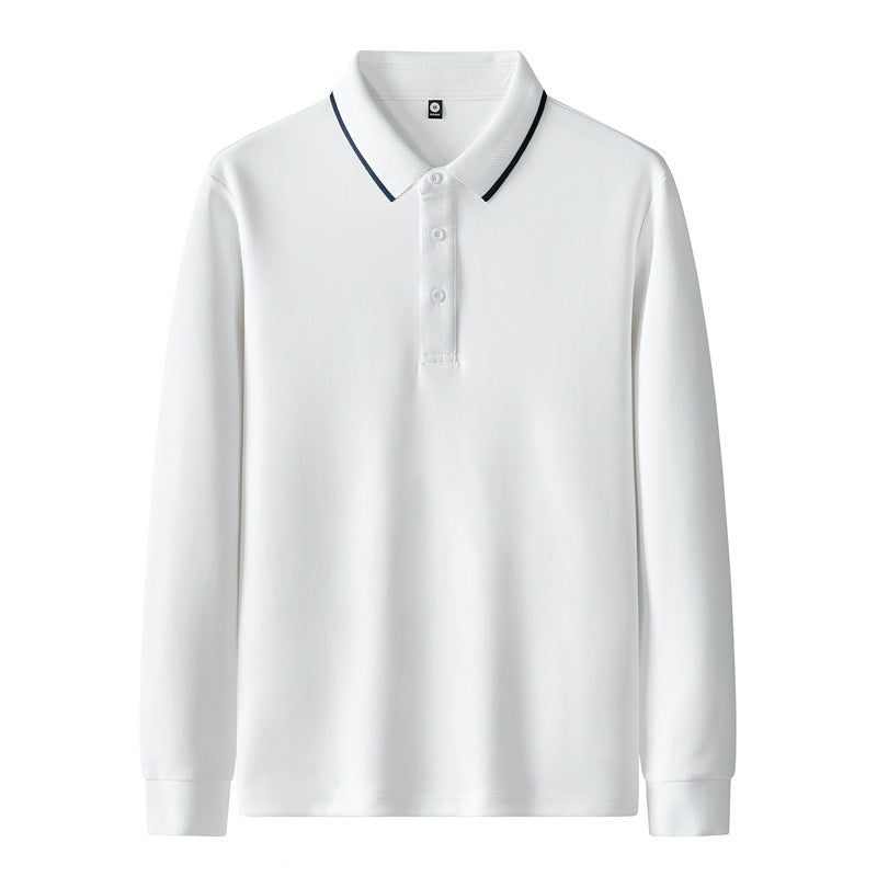 Damen Poloshirt mit langem Arm und Knopfdetails Drune