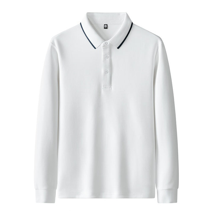 Damen Poloshirt mit langem Arm und Knopfdetails Drune