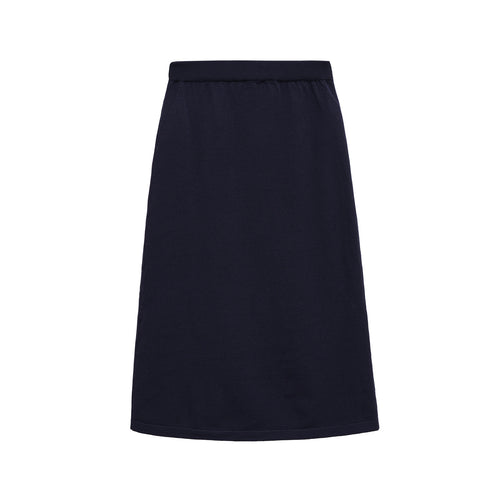 Damen Midi-Rock aus weichem Baumwollmix mit elastischem Bund Drune