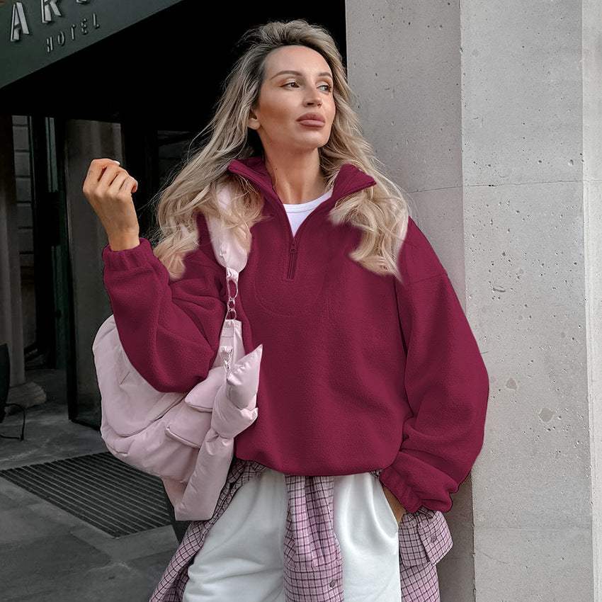 Damen Steppjacke mit hohem Kragen und Reißverschluss Drune