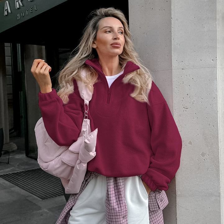 Damen Steppjacke mit hohem Kragen und Reißverschluss Drune
