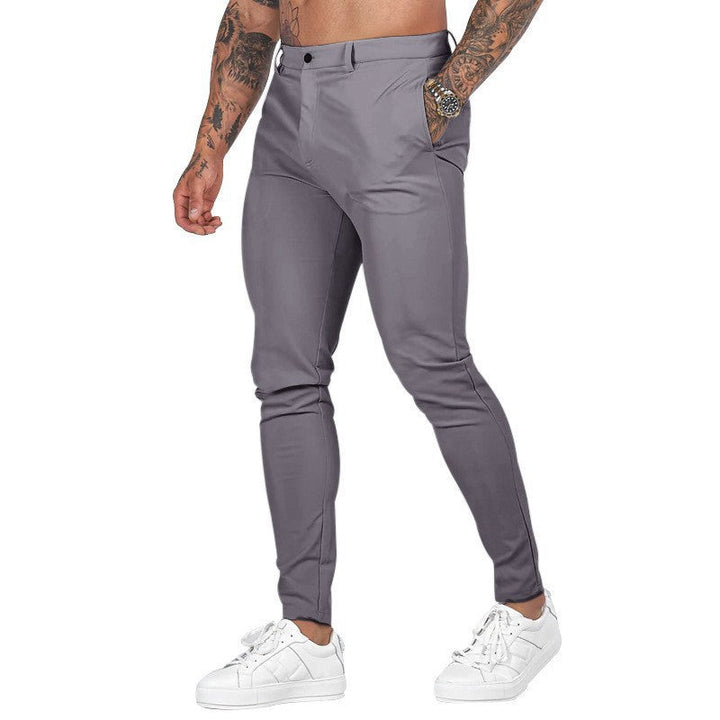 Herren Slim Fit Trousers aus elastischem Material mit seitlichen Taschen Drune