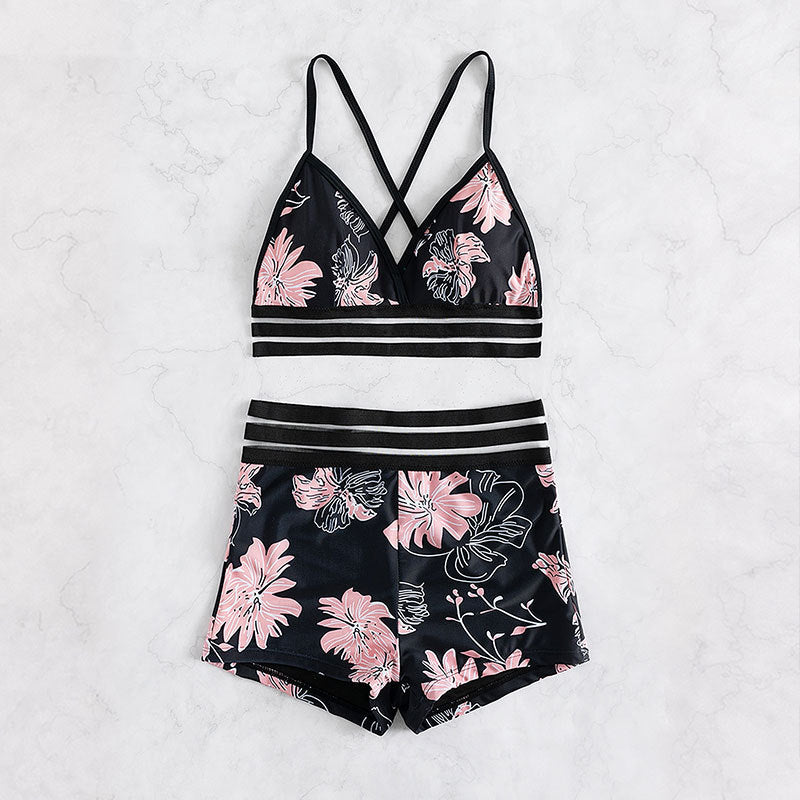 Damen Hochwertiger Bikini mit floralem Muster Drune