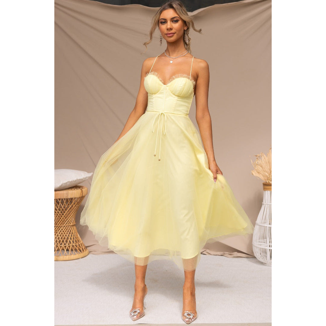 Drune | Frühling Sommer Sexy Sling Lässiges Kleid Urlaub Multi Farbe Frauen Kleidung Kleid