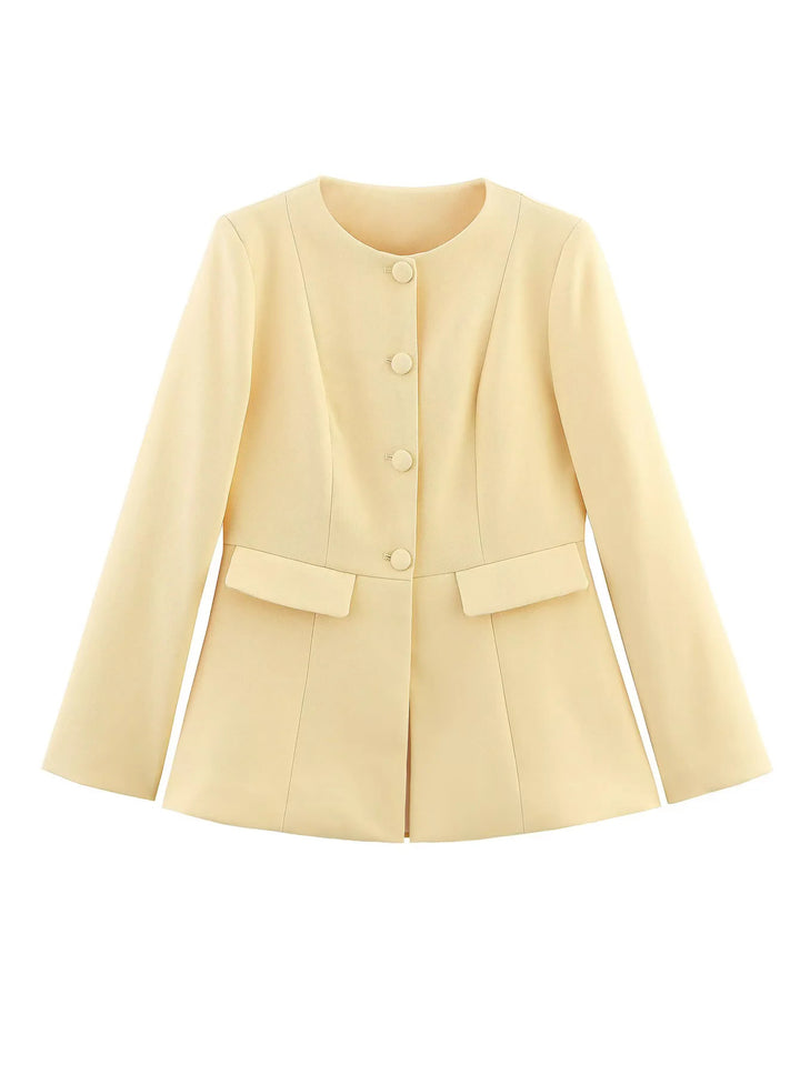 Damen Elegante Blazerjacke mit feinen Knopfdetails und praktischen Taschen Drune
