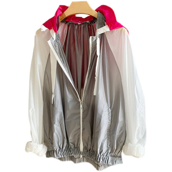 Damen Sportliche Übergangsjacke mit Kapuze Drune