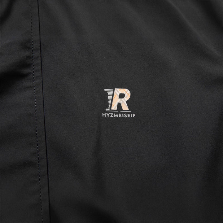 Herren Leichte City-Utility-Jacke mit Stehkragen, verdeckter Frontleiste und Reißverschlusstaschen Drune