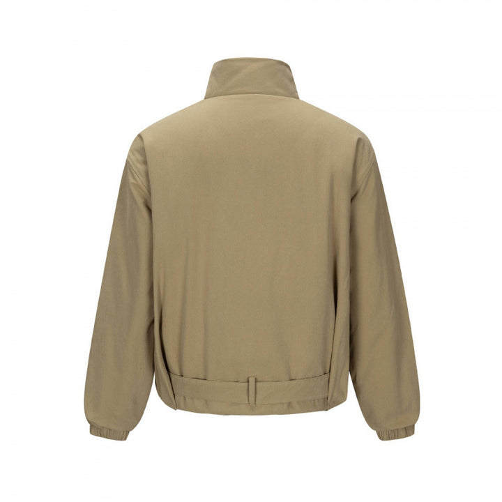 Herren Kurze technische Blousonjacke mit hohem Stehkragen, Taillengürtel und elastischen Bündchen Drune