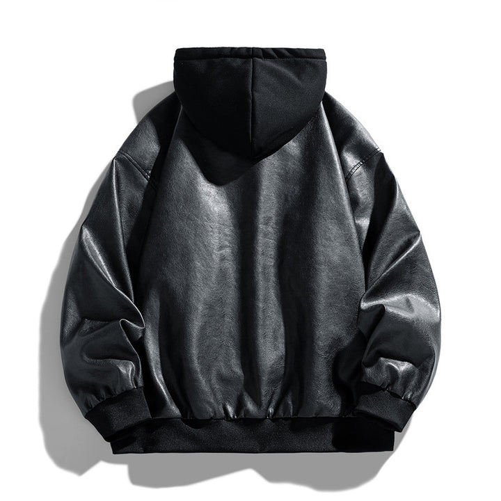 Damen Modische Kunstlederjacke Drune