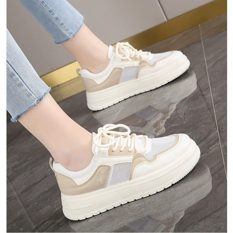 Damen Sportliche Sneaker mit atmungsaktiver Mesh-Oberfläche und dämpfender Sohle Drune