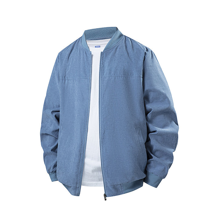 Herren Moderne Bomberjacke mit Stehkragen Drune
