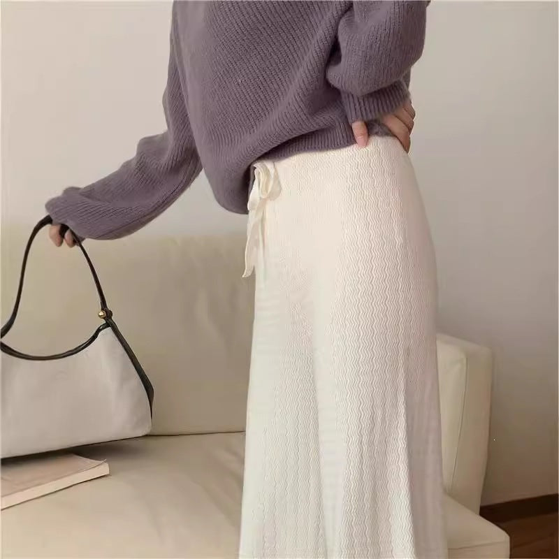 Damen Elegante weite Strickhose Drune