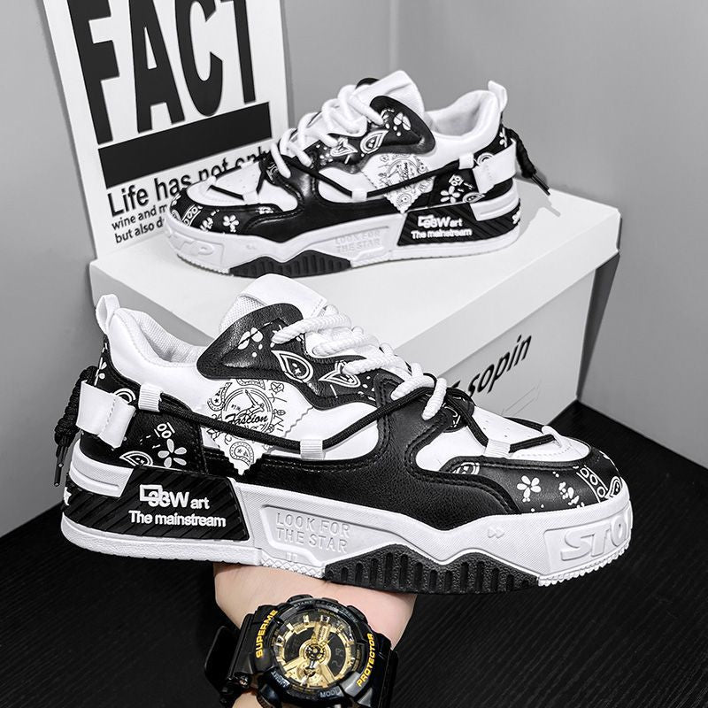 Damen Modische Sneakers im grafischen Design Drune