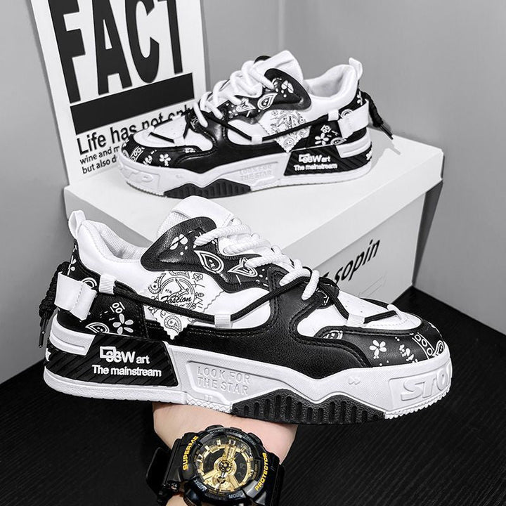Damen Modische Sneakers im grafischen Design Drune