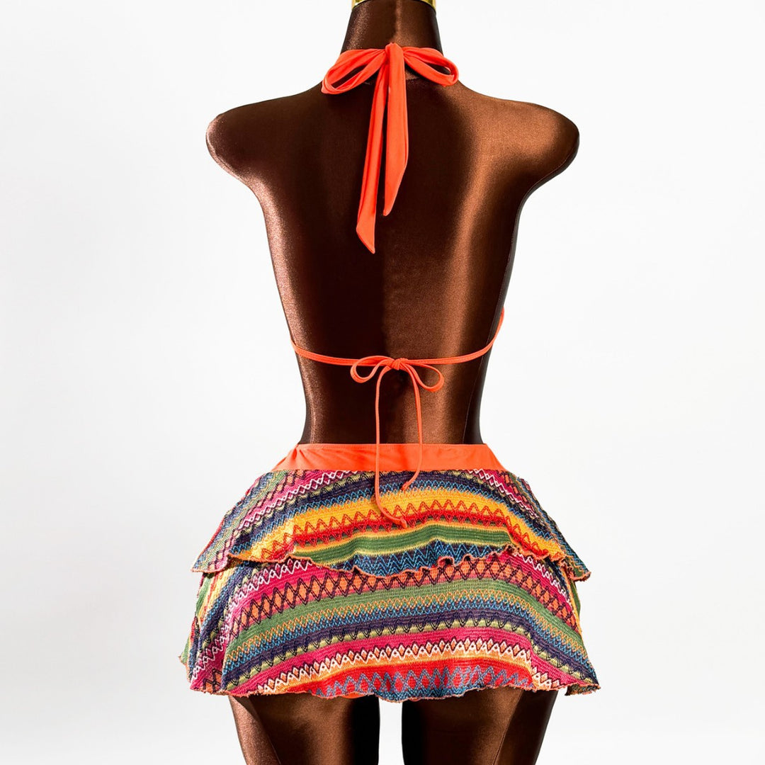 Damen Bikini mit trendigem Allover-Muster Drune