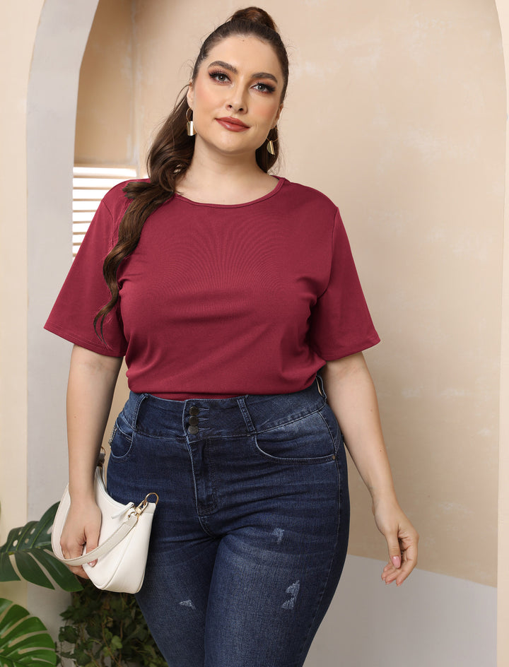 Damen modisches Basic T-Shirt Drune