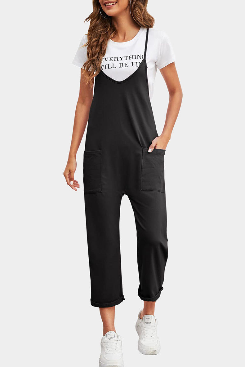 Damen entspannter Jumpsuit mit praktischen Taschen und lässigem Schnitt Drune