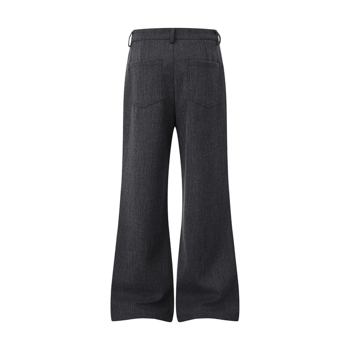 Damen Weite High‑Waist Culotte-Hose aus strukturierter Wollmischung Drune