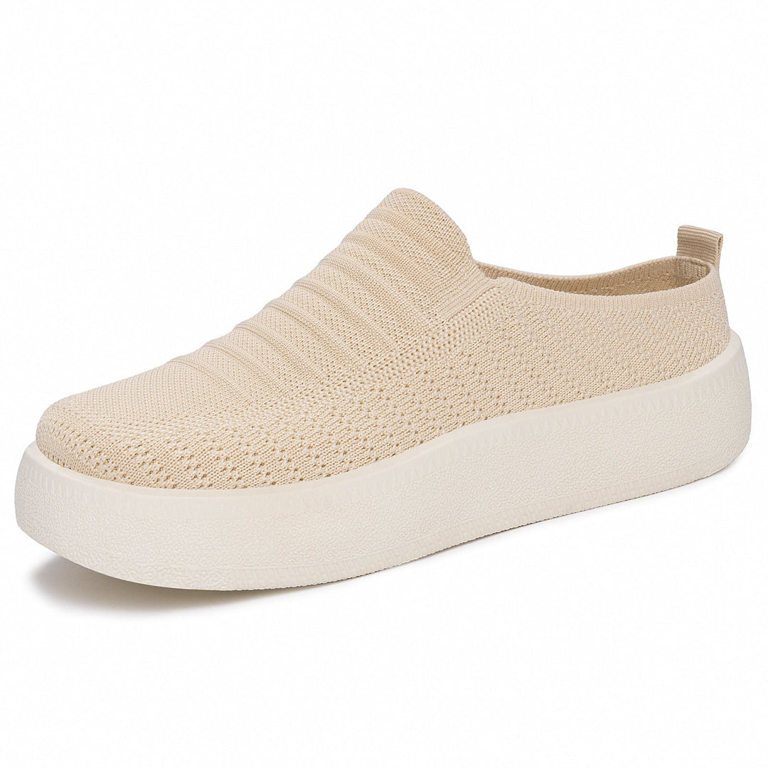 Damen Flexible Slip-On Sneaker mit elastischer Oberflächenstruktur Drune
