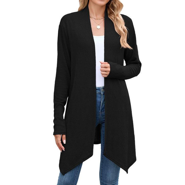Damen Strickjacke mit modischem Rautenmuster Drune