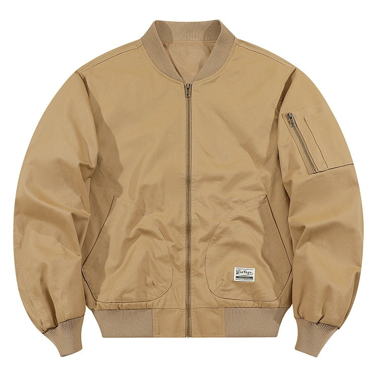 Herren Modische Bomberjacke mit praktischen Taschen Drune