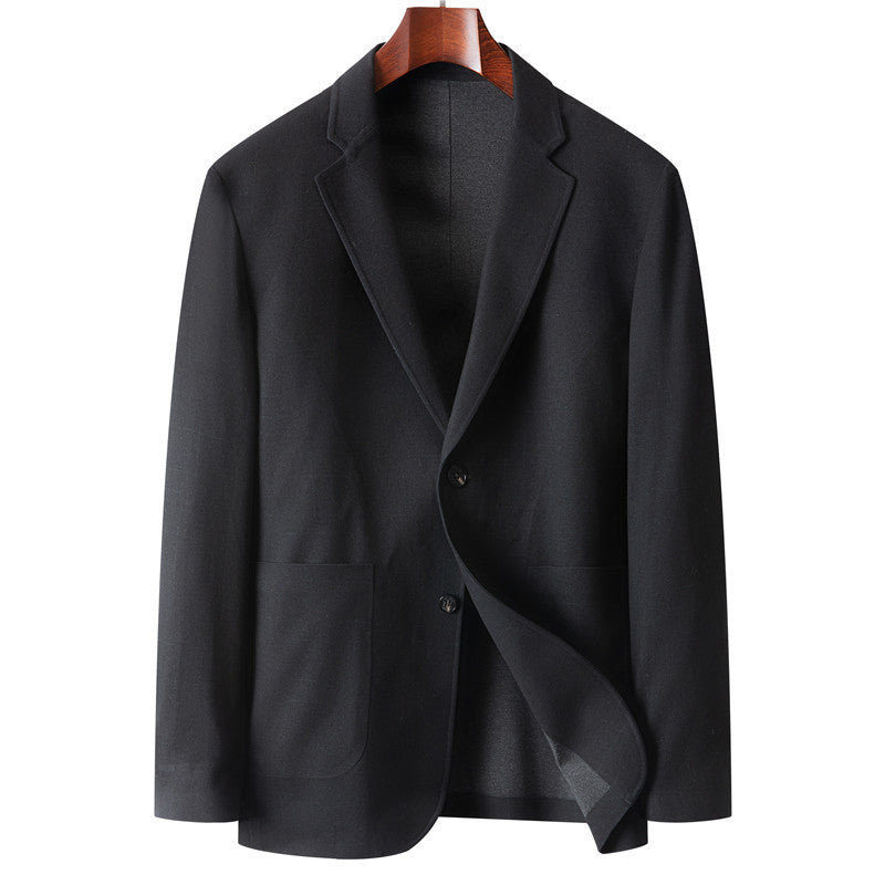 Herren Casual-Sakko mit ungefütterter Konstruktion, aufgesetzten Taschen und Soft-Shoulder Drune