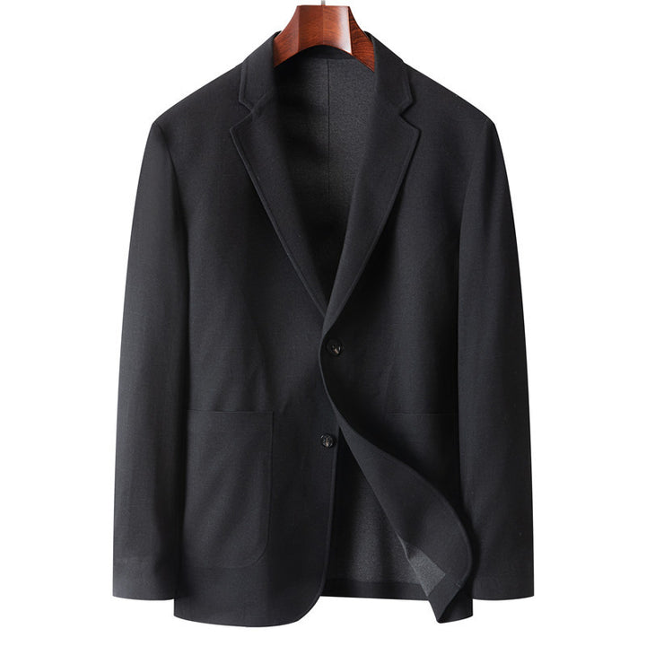 Herren Casual-Sakko mit ungefütterter Konstruktion, aufgesetzten Taschen und Soft-Shoulder Drune