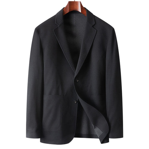 Herren Casual-Sakko mit ungefütterter Konstruktion, aufgesetzten Taschen und Soft-Shoulder Drune