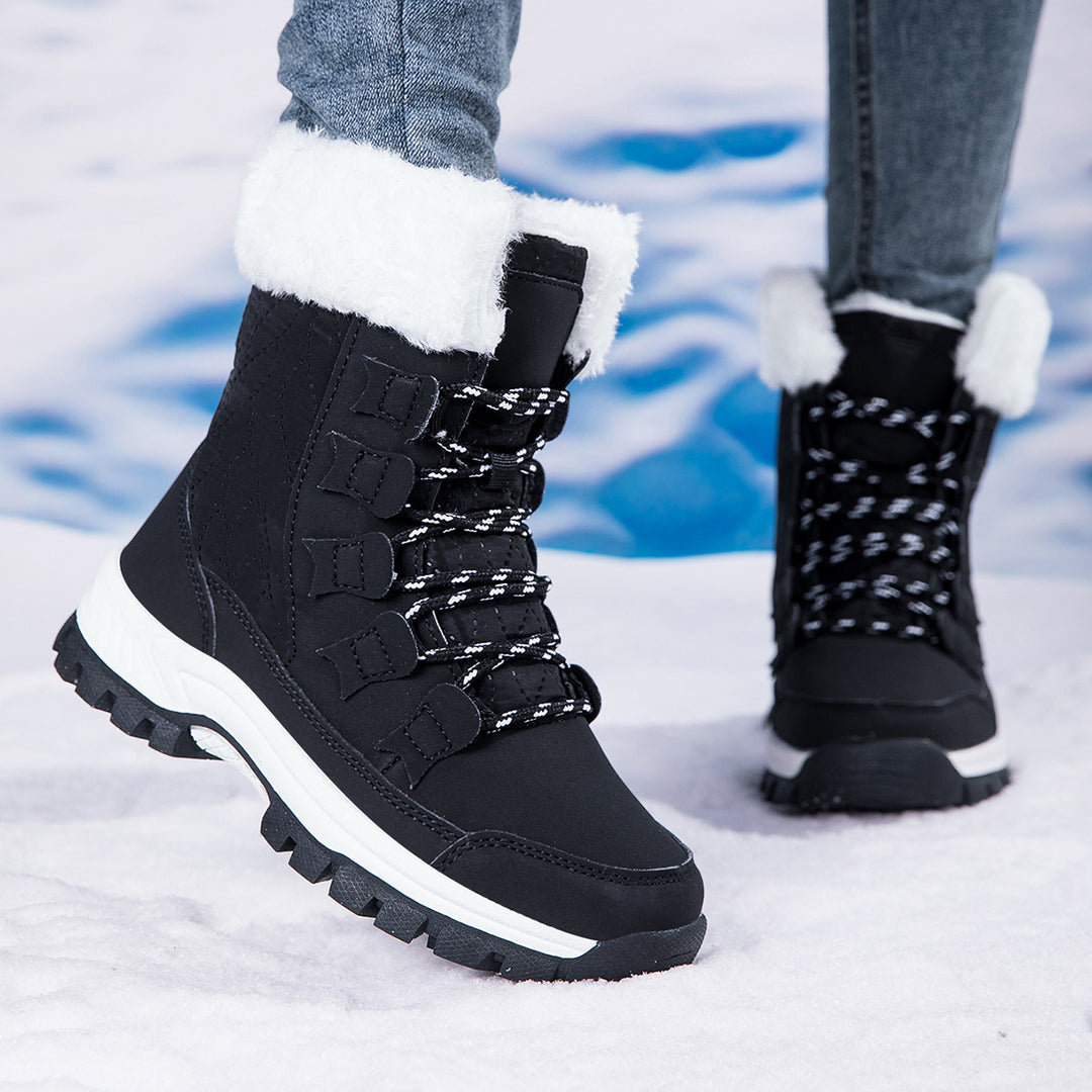 Damen Winter-Wanderstiefel mit isolierender Fütterung und rutschfester Sohle Drune