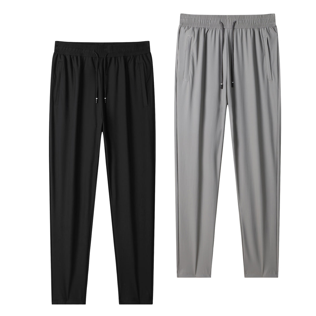 Herren leichte tapered Jogginghose mit elastischem Komfortbund, Kordelzug und seitlichen Eingrifftaschen Drune