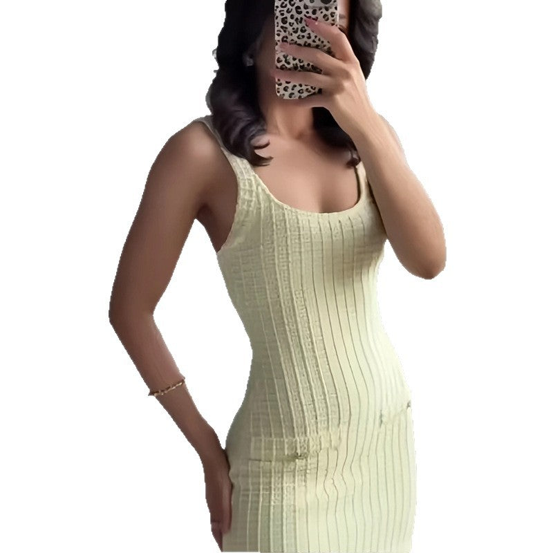 Damen Strickkleid mit Knopfleiste und seitlichen Taschen Drune