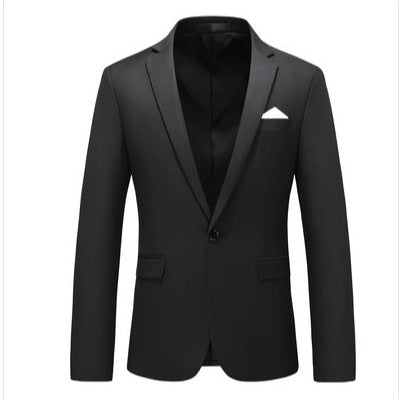 Herren nan elegantes Businesssakko Slim Fit mit schmaler Silhouette und modernem Reverskragen Drune