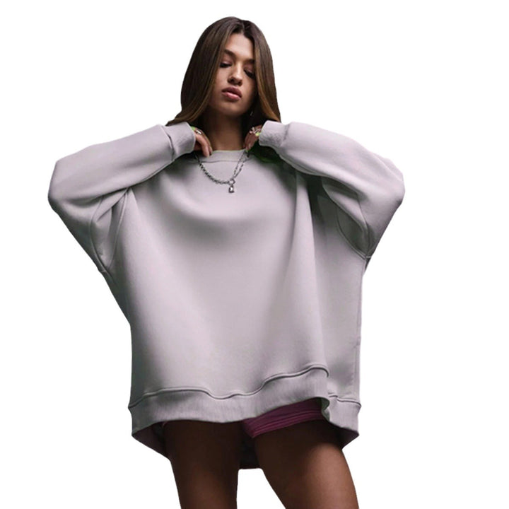 Damen Oversized Sweatshirt mit lässigem Schnitt und weichem Innenfutter Drune